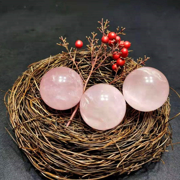 Wholesale Natural Crystal Sphere Polished Rose Quartz Ball